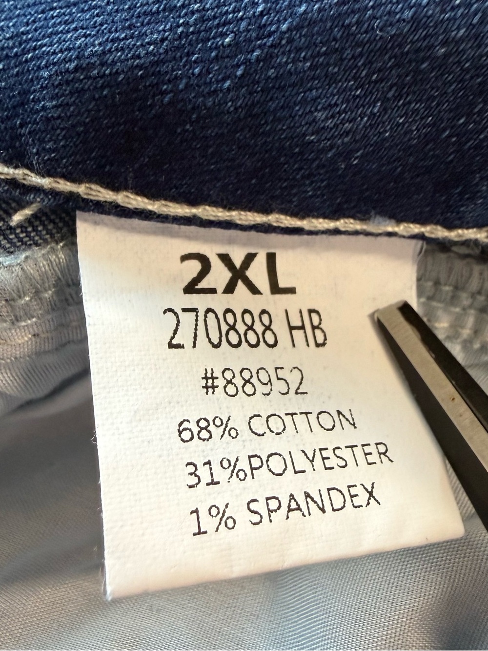NWT Flamingals Medium Wash Pintuck Front Seam Straight Leg Jeans Size 2XL - Picture 5 of 14
